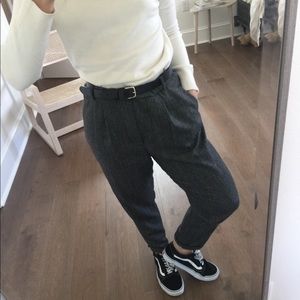 Zara Woman Plaid Checkered Trousers Pants